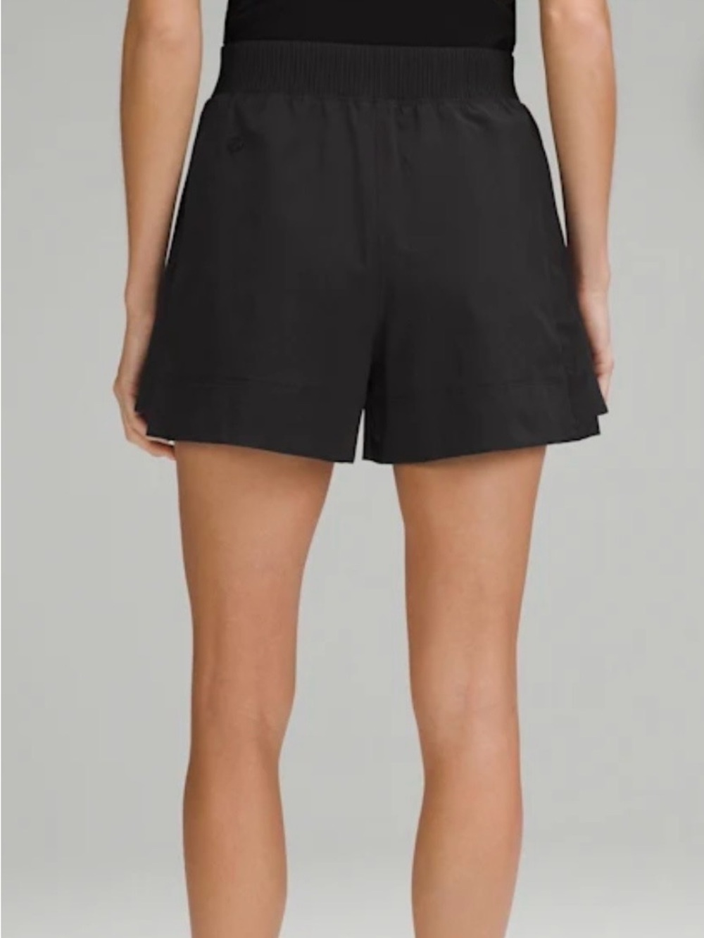 lululemon Stretch Wovan Relaxed Black Shorts 4” Original Shopping bag Included - Picture 5 of 12